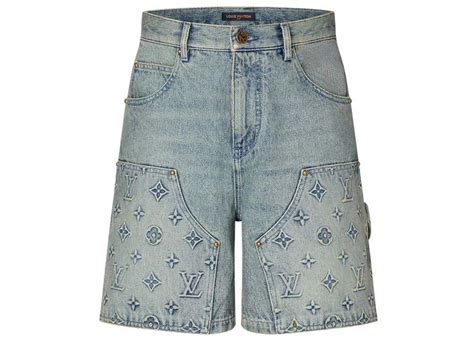 lv denim shorts.